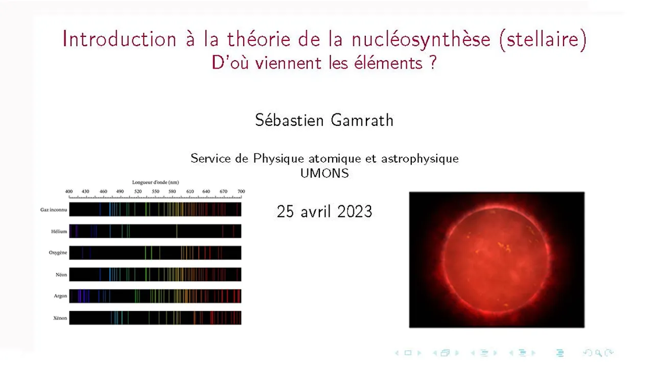 Introduction à la théorie de la nucléosynthèse (par Sébastien Gamrath)