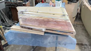 6 August 2022. The last lamination on the trunk. Most easy so far.