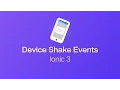 Ionic 3 - Shake Events