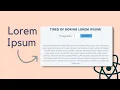 Lorem Ipsum - React Project