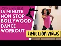Download Lagu 15 Minute At-home Non-stop Bollywood High Intensity Dance Workout | Burns 🔥 200 calories