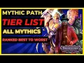 PF WOTR EE - MYTHIC Path TIER List ALL MYTHICS RANKED Best to Worst