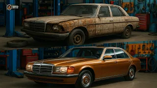 He Fully Restored This Mercedes W123 Paint Engine Assembly First Fire Up  He Fully Restored This Mercedes W123 Paint Engine Assembly First Fire Up