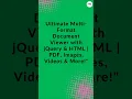 Preview PDFs Images s Instantly with jQuery HTML