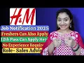 Latest Job Vacancy For Freshers New Job Updates H M Job Notification Remote Jobs For Freshers