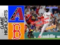 Arizona Diamondbacks vs Boston Red Sox Game Highlights August 19 2026 MLB Season