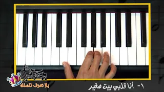 تعليم عزف ترنيمة مين ساكن في قلبك مين 