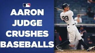 aaron judge can crush baseballs hit 39 home runs last season 2021 highlights