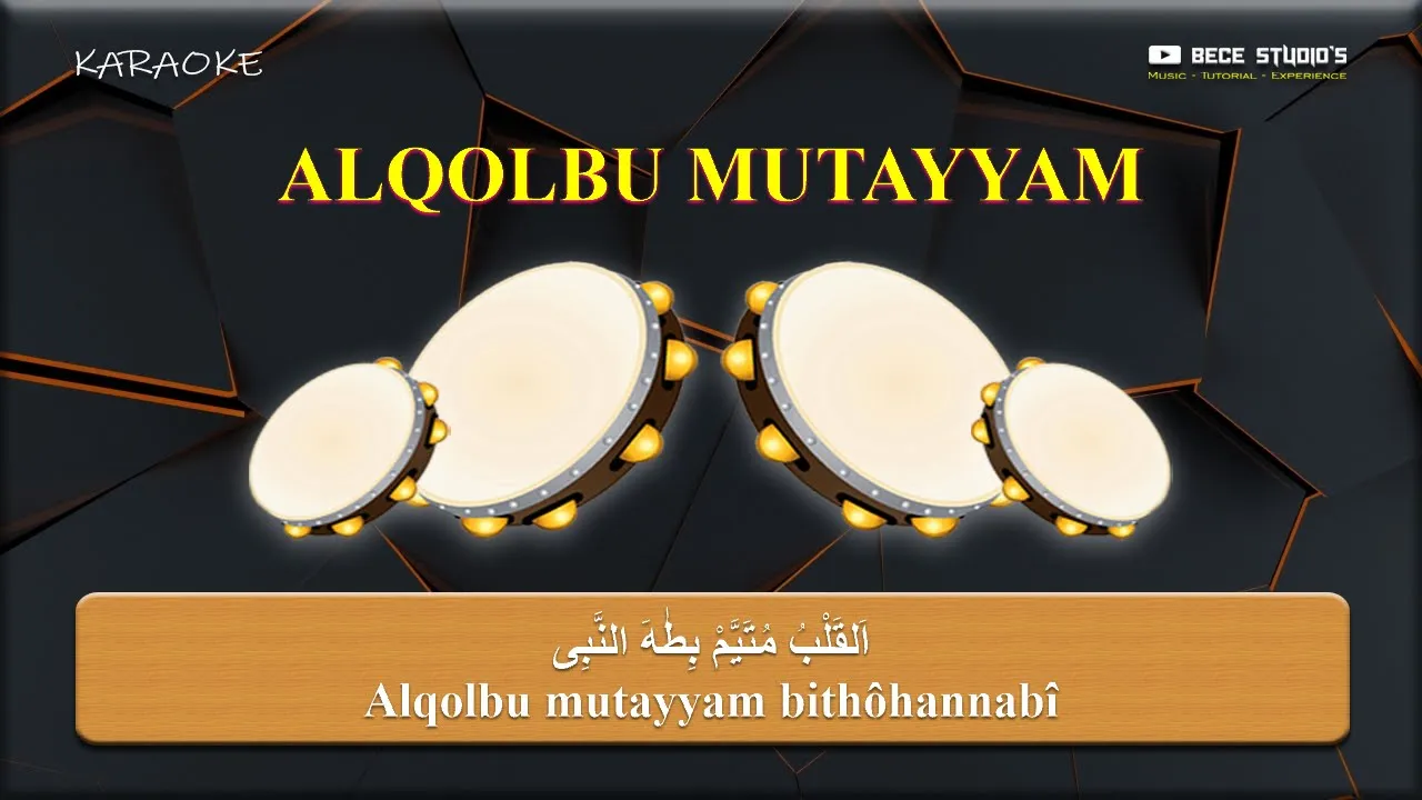 Karaoke Banjari || Alqolbu Mutayyam (Lirik)