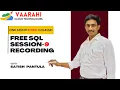Mastering SQL Aggregate Functions Functions Vaarahi Cloud Technologies Recording Session-9