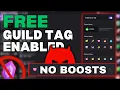 How to Instantly Get a Guild Tag Server - No Boosts Full Ownership Discord 2025 Tutorial