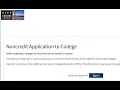 CCSF NonCredit College Application