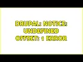 Drupal Notice Undefined offset 1 error 2 Solutions