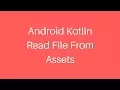 Android Kotlin Read File From Assets