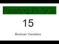 Boolean Variables 15