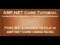 Logging to file in asp net core using nlog