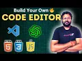 Build Your Own LIVE Code Editor in Just 5 Minutes Shubham Bytes
