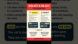 Subject And Object A Simple 15 Second Rule To Pick The Correct Object In Sentences  Subject And Object A Simple 15 Second Rule To Pick The Correct Object In Sentences