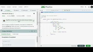 Palindromic Array GFG Practices