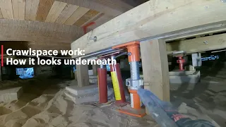 Crawlspace Floor Repair Carpentry Metal Jacks vs Piers