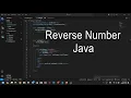 Reverse a Number in Java Using a While Loop Java Tutorial for Beginners