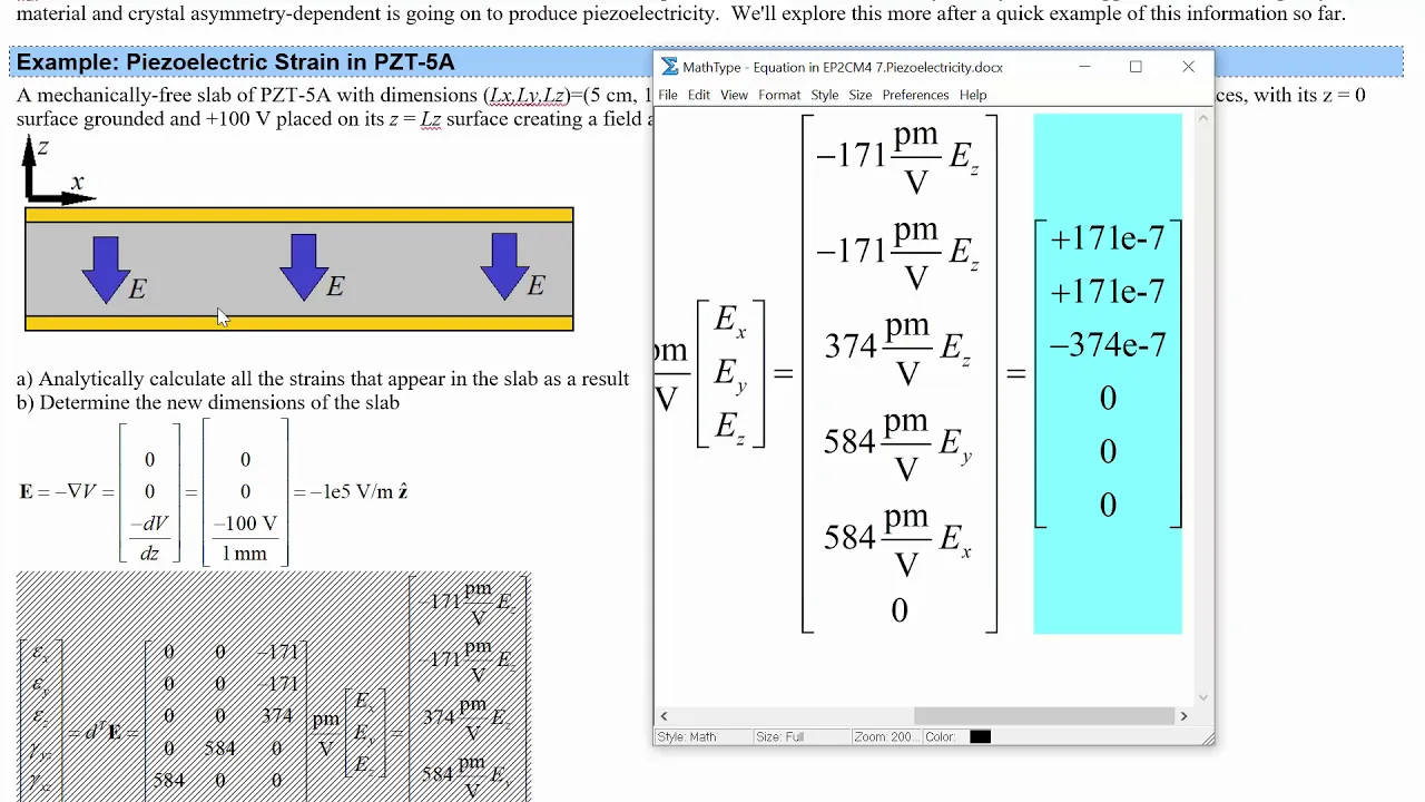 EP2CM4 Piezoelectricity