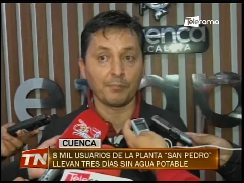 8 mil usuarios de la planta San Pedro llevan tres días sin agua potable