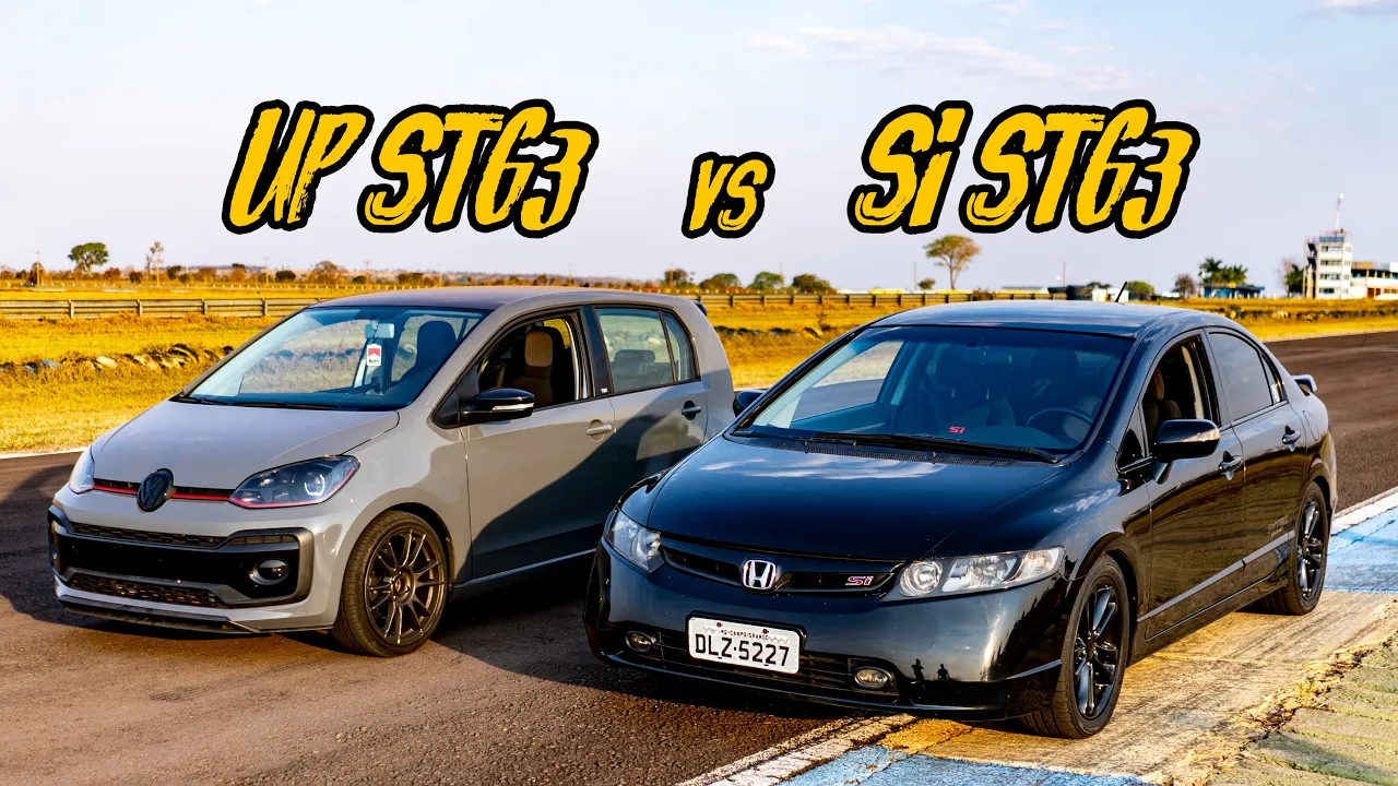 CIVIC SI VS UP STG3! O ASPIRADÃO AGUENTA O TURBINHO?