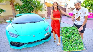 اشتريت سيارة جديدة لامبورغيني بس ب فكة دندنها