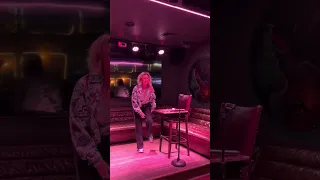 Leslie Lang at Khartoum Lounge open mic in Campbell