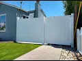 Homemade Vinyl Fence Gate Part II -