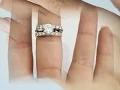 14k Yellow Gold Round Diamonds Prong Solitaire Enhancer Ring Guard Wrap Wedding