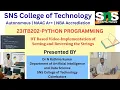 DT Based -String-Sorting Reversing PYTHON PROGRAMMING SNS Institutions