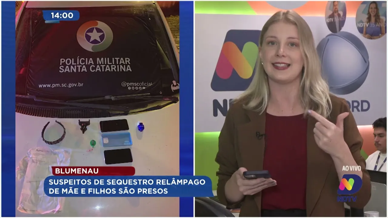 Suspeitos de sequestro relâmpago de mãe e filhos são presos