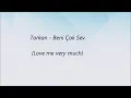 Tarkan beni çok sev with #lyrics