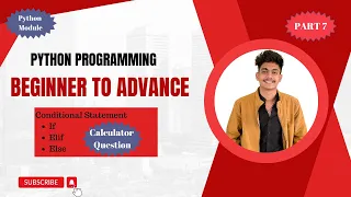 Calculator with if elif else Python Full Course