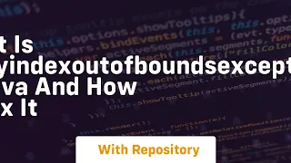 what is arrayindexoutofboundsexception in java and how to fix it