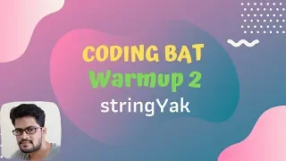 14 Codingbat Warmup 2 stringYak Java coding practice UiBrains by Naveen Saggam
