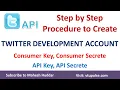 How to Apply for Twitter Developer Account and Create Twitter App - Python Tutorial by Mahesh Huddar