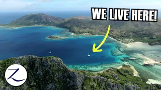 Our TINY HOME in PARADISE!! Family Boat Life [Ep 124]