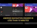 Implement an Android Navigation Drawer with MaterialDrawer in less than 10 min