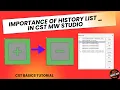 CST Studio Suite Basics for Beginners-Importance of History List