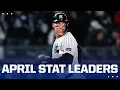 MLB Stat Leaders after first month of 2025 play Ft Aaron Judge Yoshinobu Yamamoto AND MORE