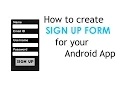 How to create a SIGN UP activity show POPUP message - LOGIN PART 2