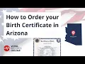 How to Order Your Arizona Birth Certificate Vital Records Online