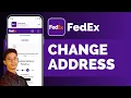 Fedex How To Change Delivery Address