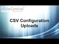 iSiteCentral React CSV Configuration Uploads
