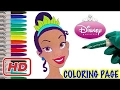 Disney Princess Tiana Coloring Page Fun Coloring Activity for Kids Toddlers Children BB