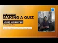 Build a JavaScript Quiz App from Scratch Part 1 HTML JSON and Quiz Logic