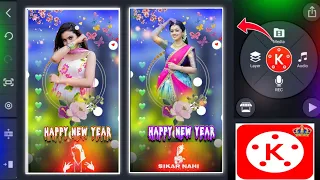 photo se happy new year whatsapp status video kaise banaye status video editing in kinemaster